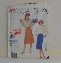 2873 MCC EZ STRAIGHT-A-SKIRT PROPORTION PATTERN 12